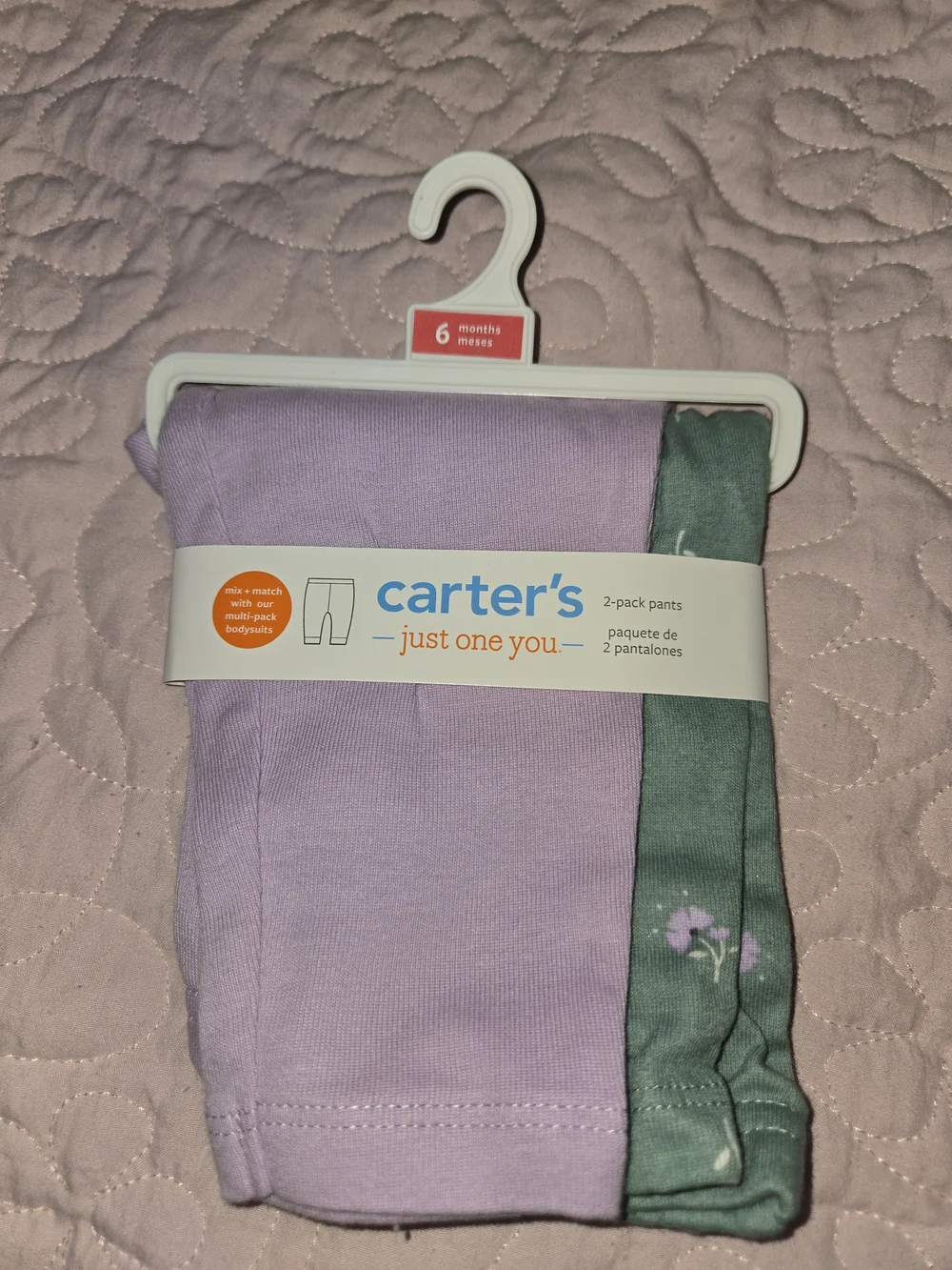 Carter's Purple Green Bodysuit with Matching Pants